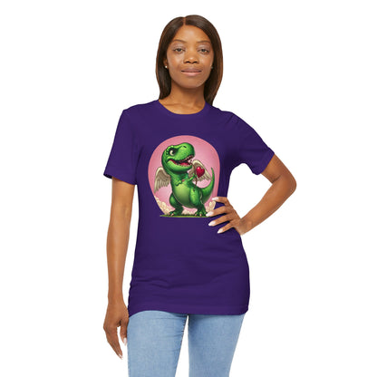 Cupidsaurus Rex T-Shirt – Funny Dinosaur Cupid Valentine’s Day Tee