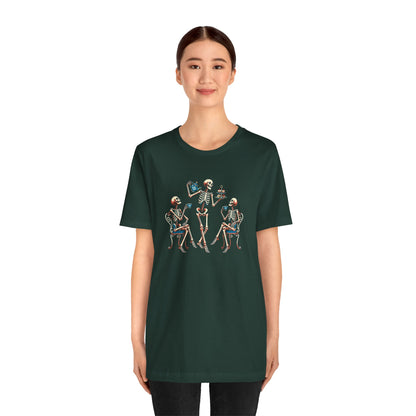 Skeleton Tea Party T-Shirt – Vintage Halloween Skeleton Tee