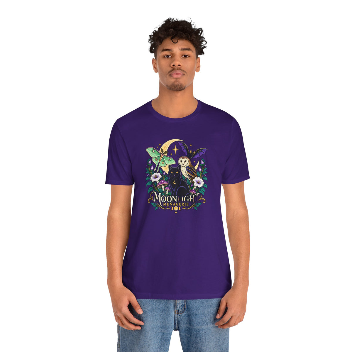 Moonlight Menagerie T-Shirt – Witchy Nocturnal Animals Tee