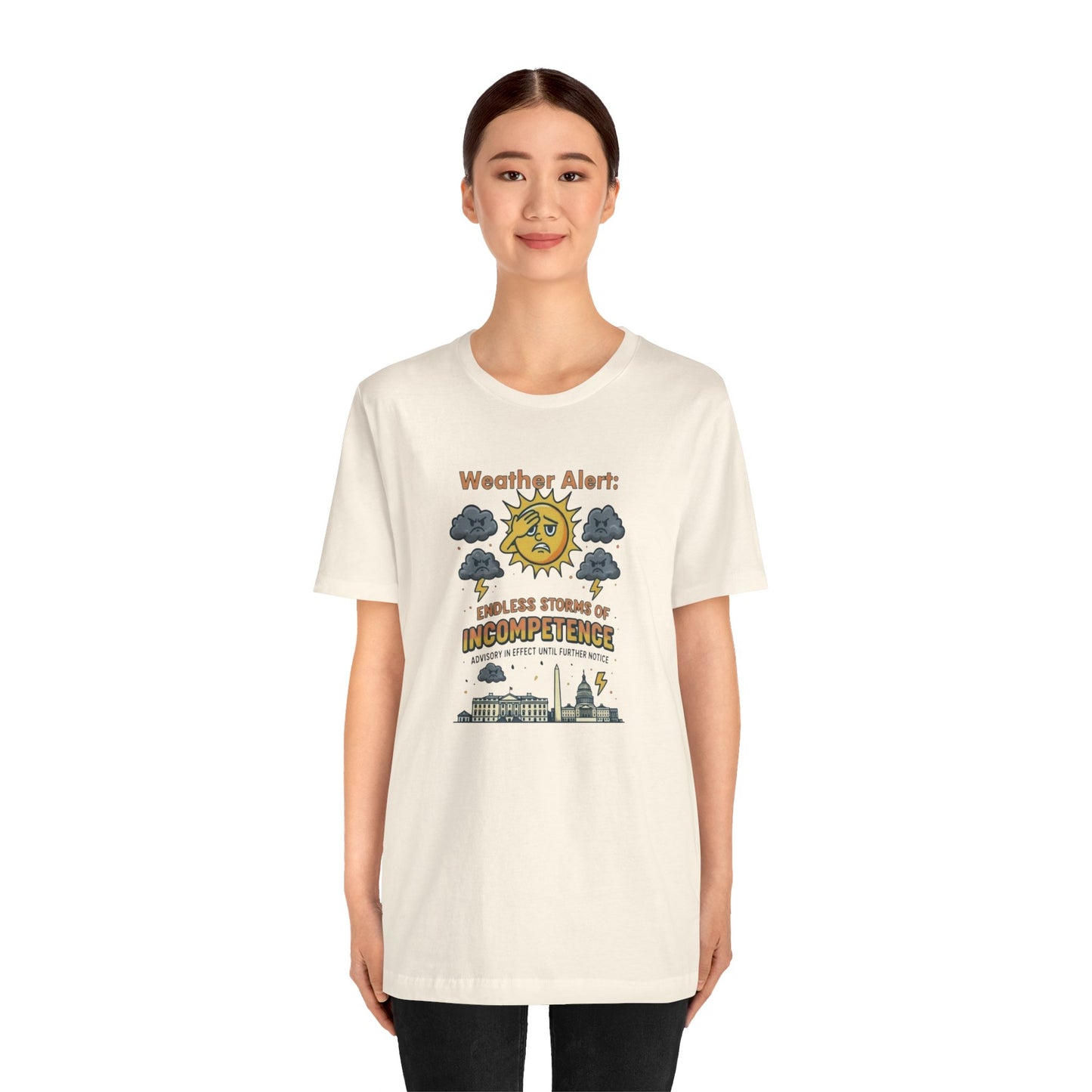 Weather Alert Political Satire T-Shirt – Funny Protest Shirt | Whimspin