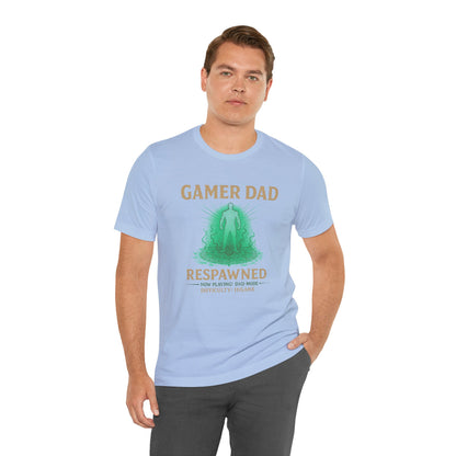 Gamer Dad Respawned T-Shirt – Funny New Fatherhood Gaming Tee