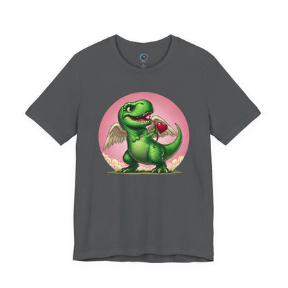Cupidsaurus Rex T-Shirt – Funny Dinosaur Cupid Valentine’s Day Tee