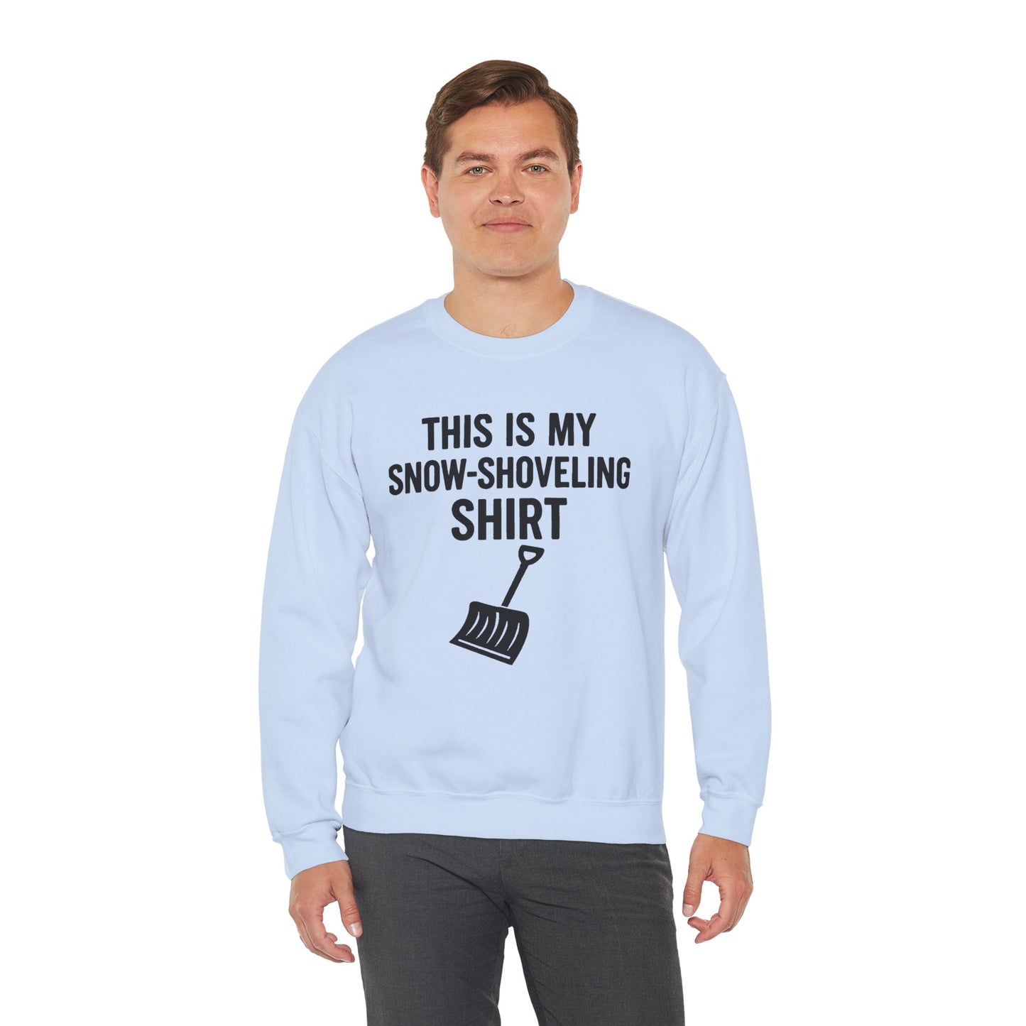 This Is My Snow-Shoveling Shirt – Funny Winter Chore Sweatshirt
