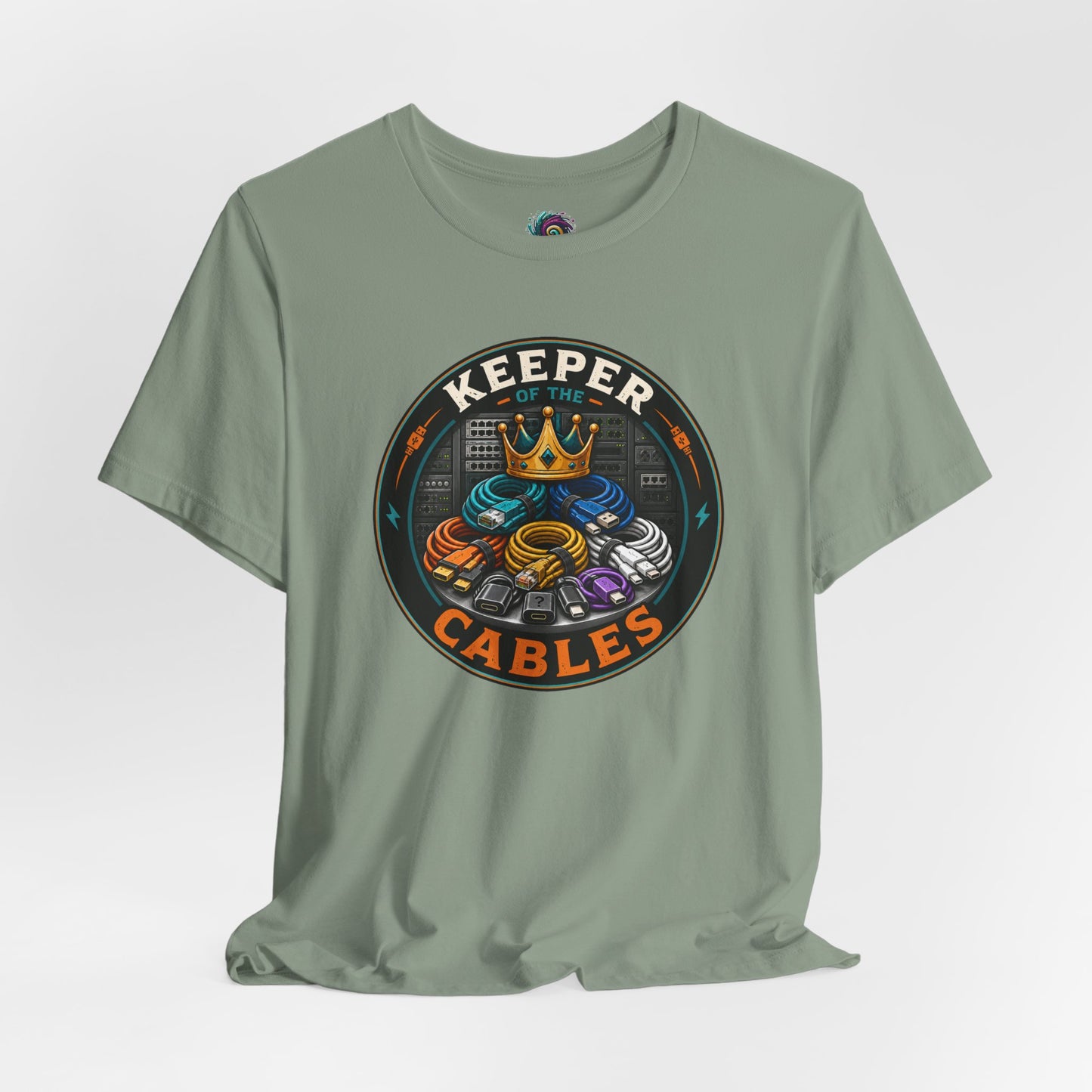 Keeper of the Cables T-Shirt – Funny Tech Dad Cable Tee
