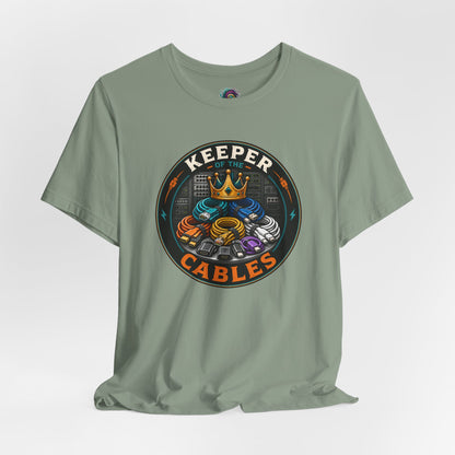 Keeper of the Cables T-Shirt – Funny Tech Dad Cable Tee