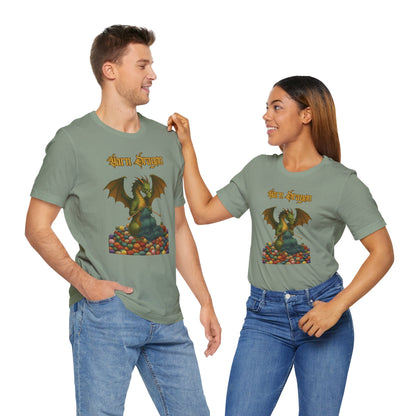 Yarn Dragon T-Shirt – Funny Knitting Dragon Shirt for Yarn Lovers