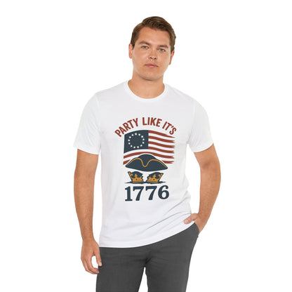 Party Like It’s 1776 T-Shirt – Revolutionary Spirit USA Tee - WhimSpin - https://whimspin.com