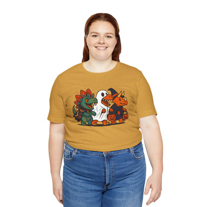 Halloween Dino Squad T-Shirt – Funny Trick-or-Treat Dinosaur Tee