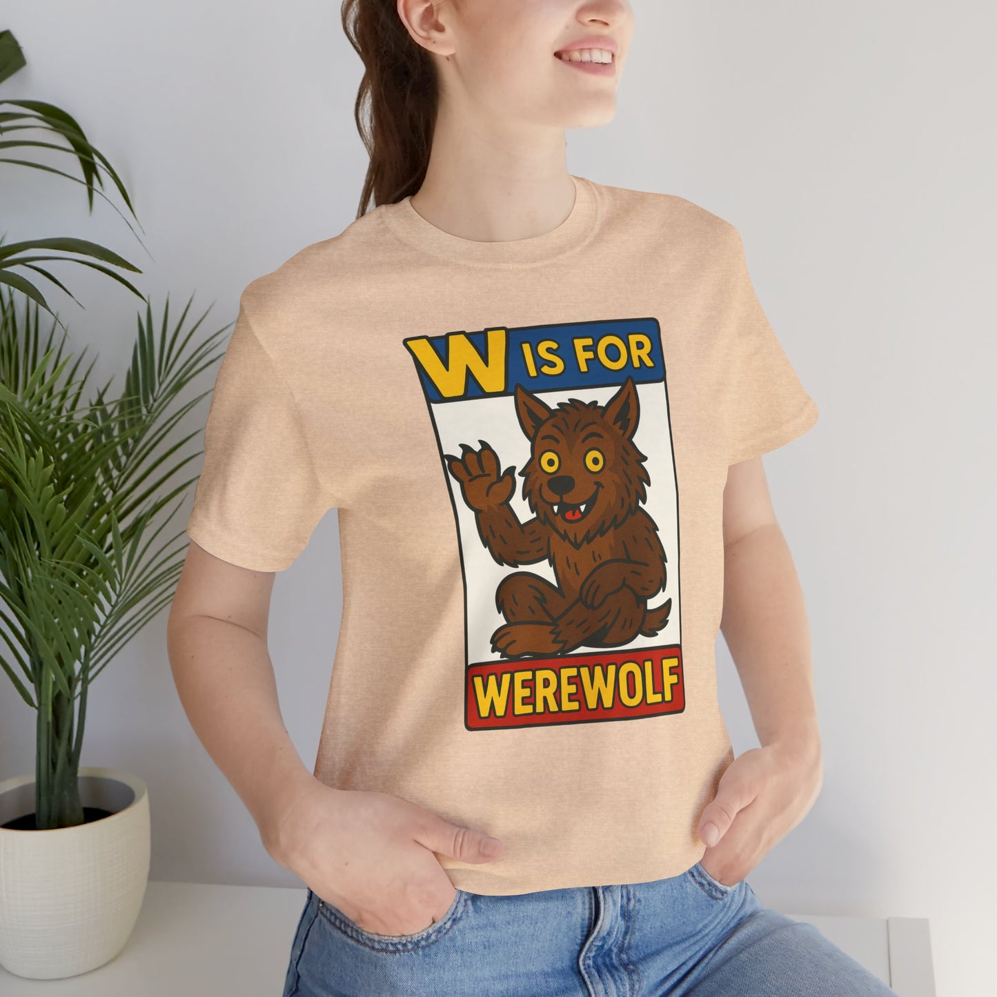 W Is for Werewolf T-Shirt – Cute Werewolf Shirt from Monster Alphabet
