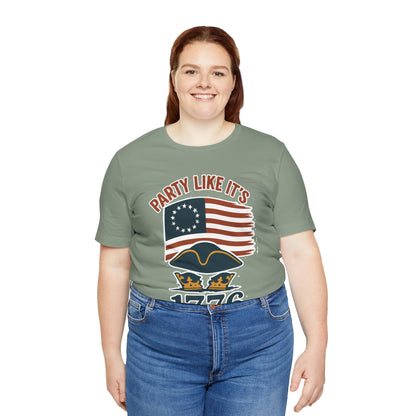Party Like It’s 1776 T-Shirt – Revolutionary Spirit USA Tee - WhimSpin - https://whimspin.com