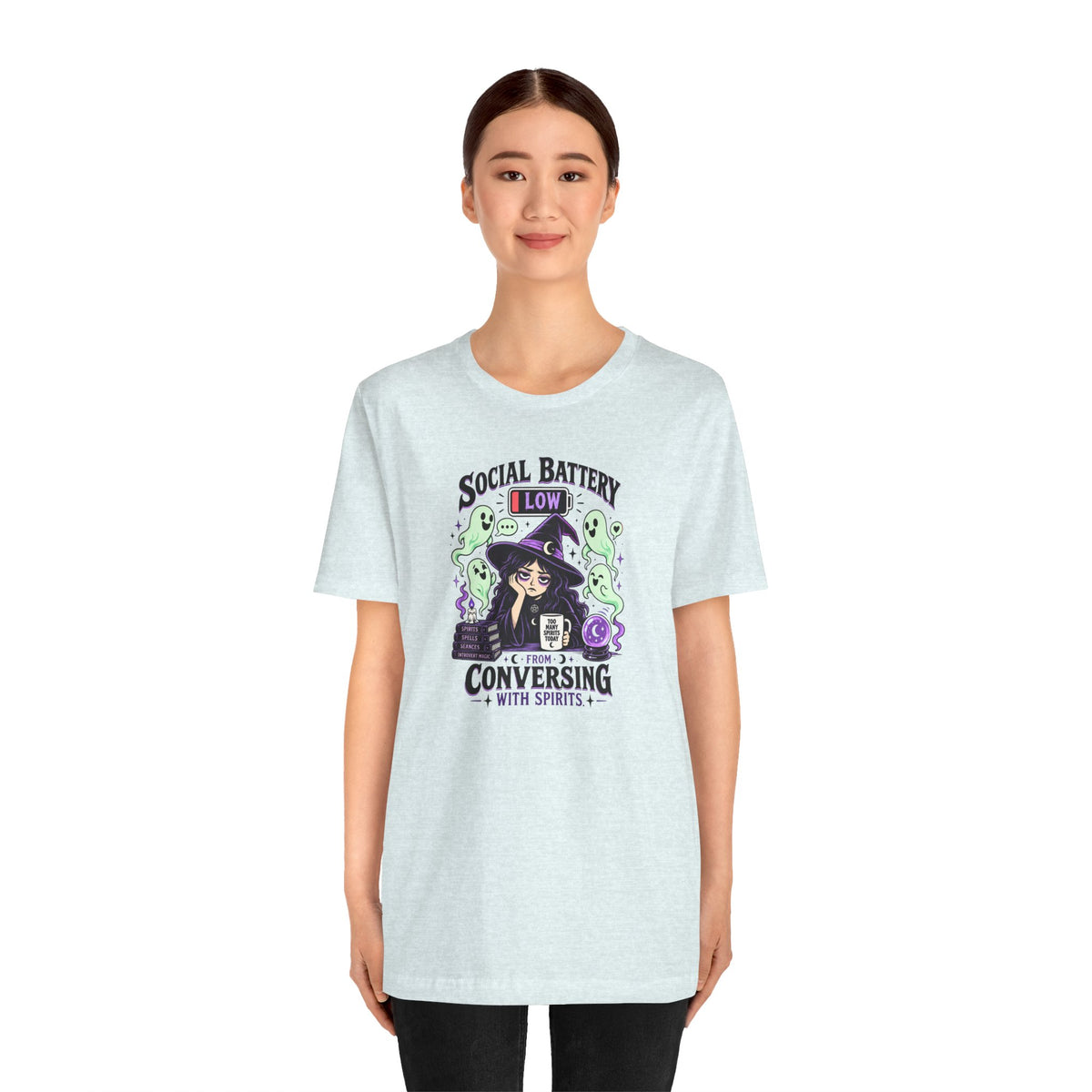 Social Battery Low From Conversing With Spirits T-Shirt