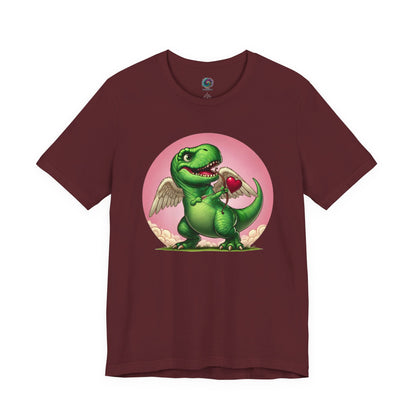 Cupidsaurus Rex T-Shirt – Funny Dinosaur Cupid Valentine’s Day Tee
