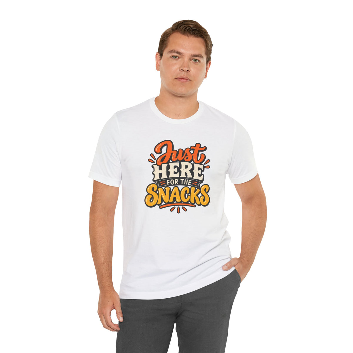 Just Here for the Snacks T-Shirt – Funny Halloween Foodie Tee