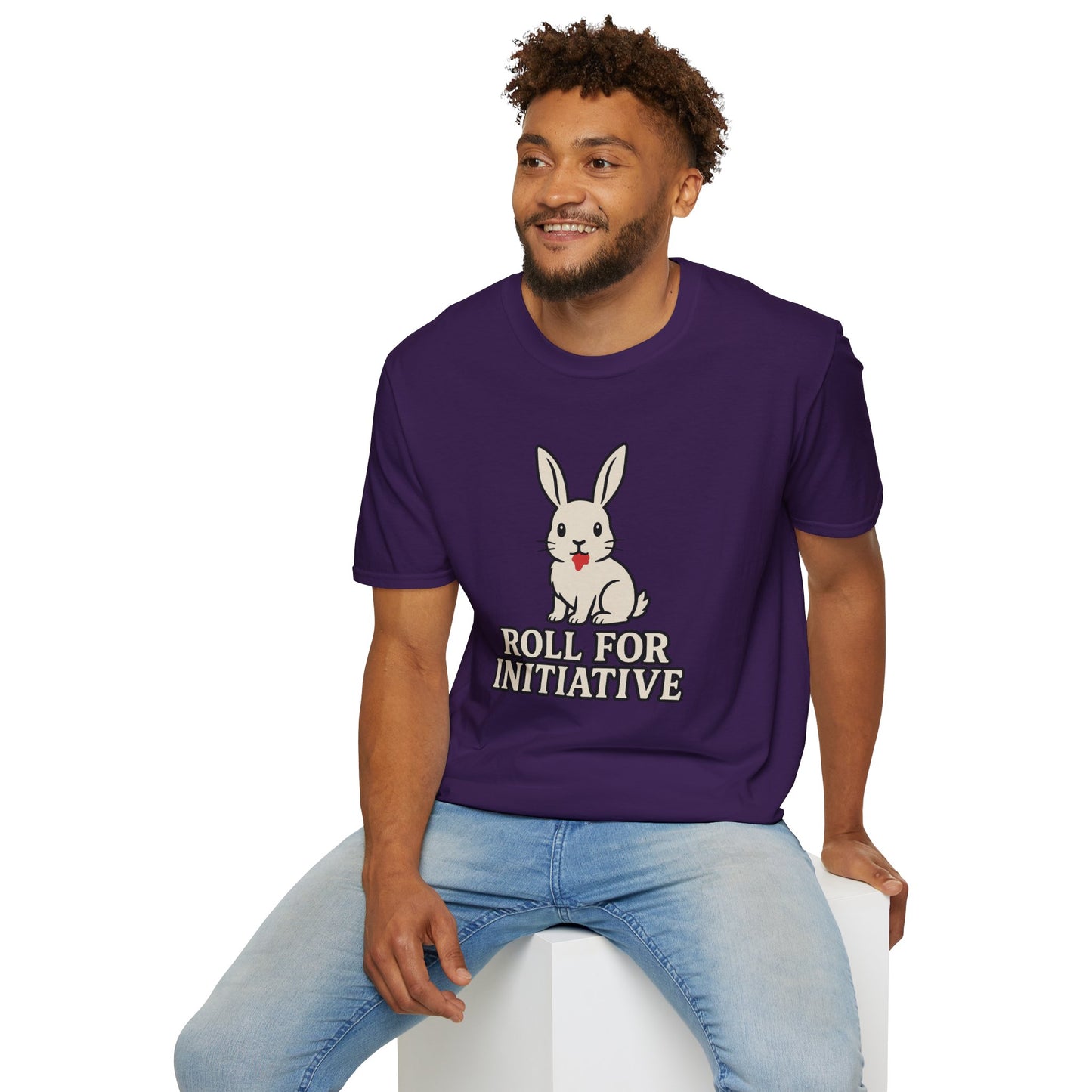 Roll for Initiative T-Shirt – Killer Bunny Humor Gaming Tee