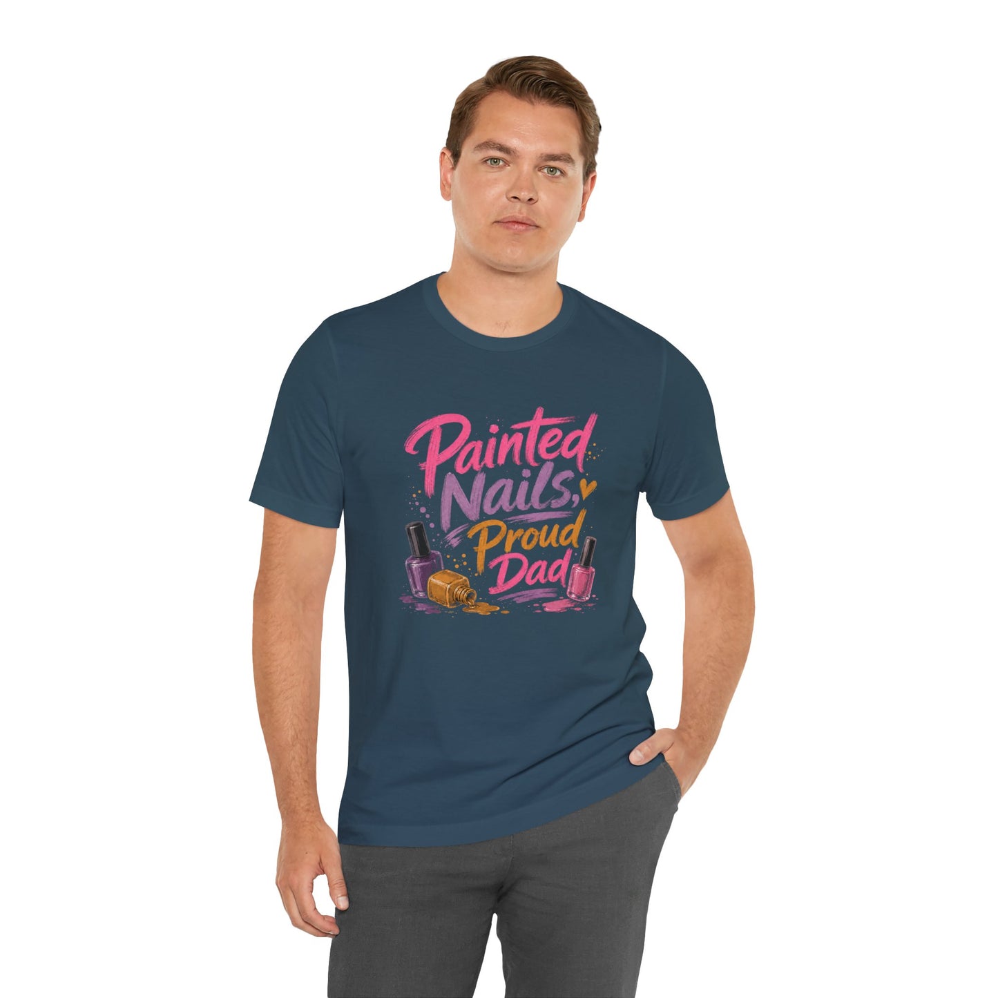Painted Nails Proud Dad T-Shirt – Girl Dad Father’s Day Tee