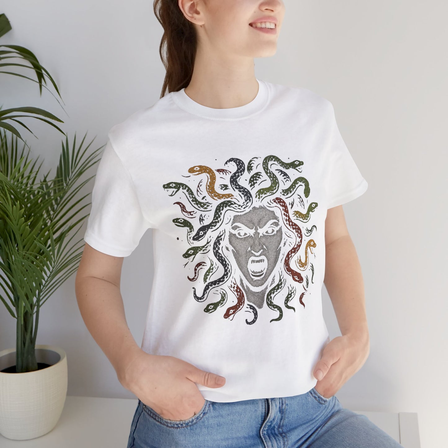 Medusa T-Shirt – Greek Mythology Gorgon Graphic Tee