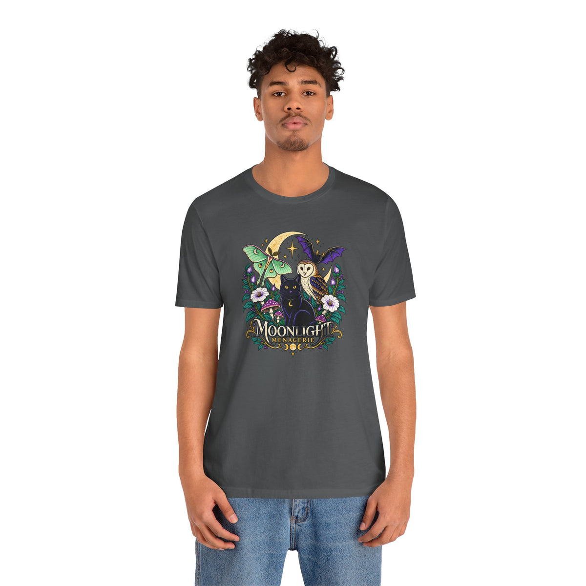 Moonlight Menagerie T-Shirt – Witchy Nocturnal Animals Tee