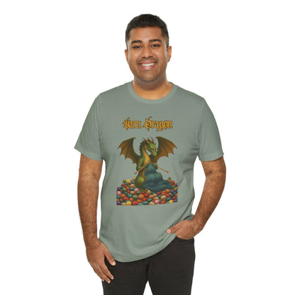 Yarn Dragon T-Shirt – Funny Knitting Dragon Shirt for Yarn Lovers