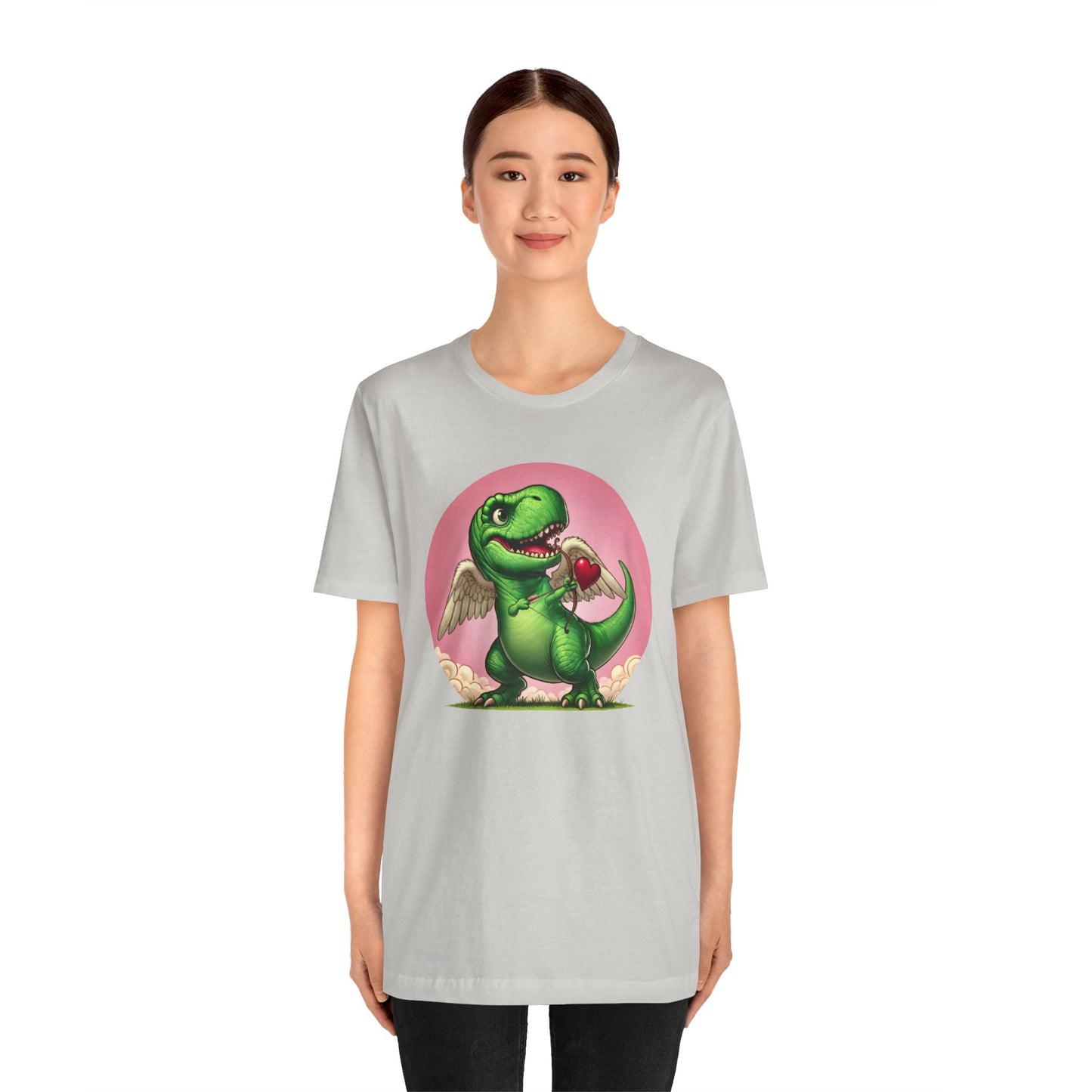 Cupidsaurus Rex T-Shirt – Funny Dinosaur Cupid Valentine’s Day Tee