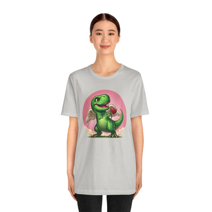 Cupidsaurus Rex T-Shirt – Funny Dinosaur Cupid Valentine’s Day Tee