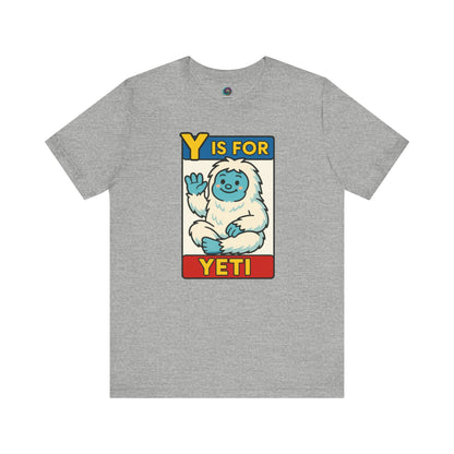 Y Is for Yeti T-Shirt – Cute Winter Monster Tee from the Monster Alphabet Series