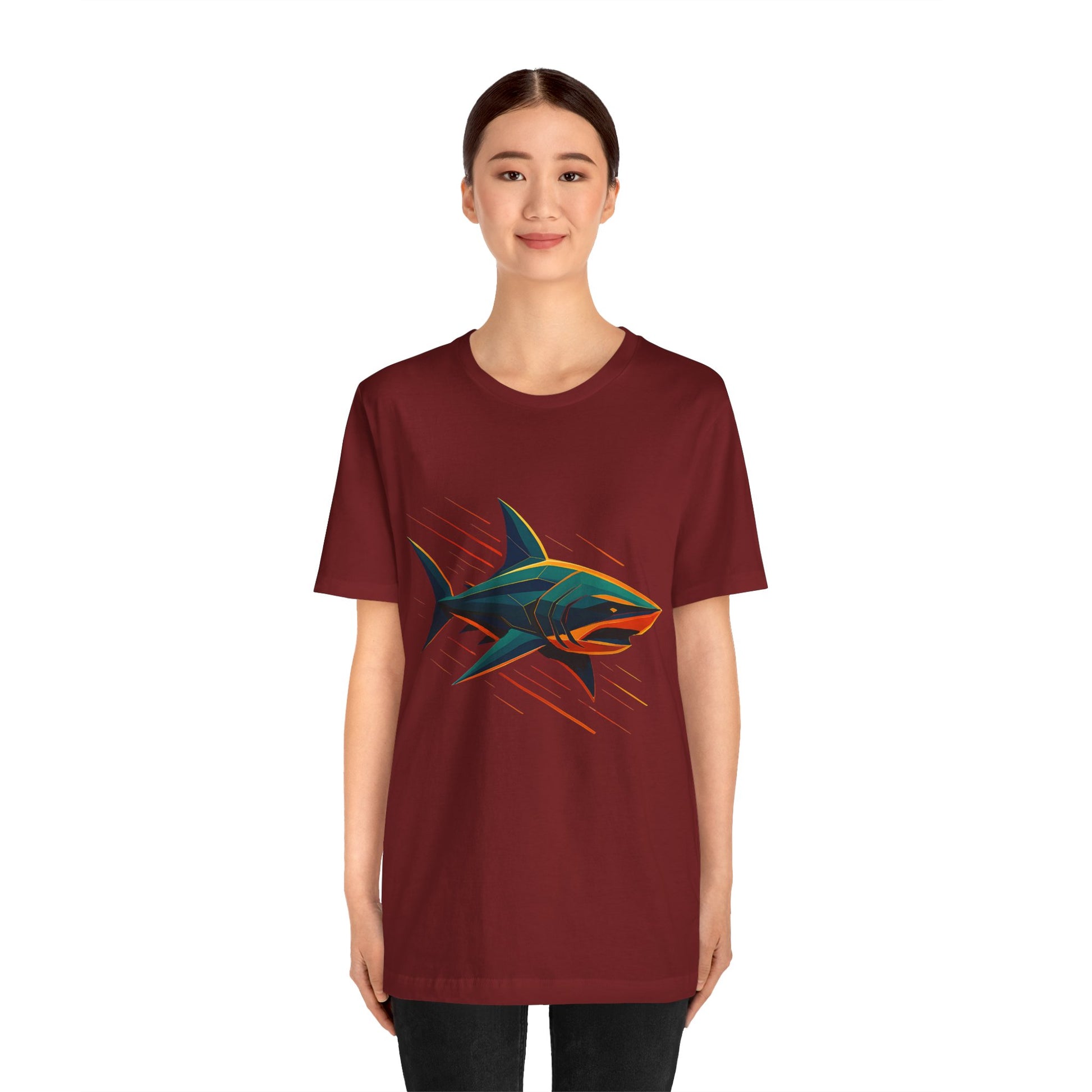 Electric Apex Shark T-Shirt – Bold Ocean Graphic Tee - WhimSpin - https://whimspin.com