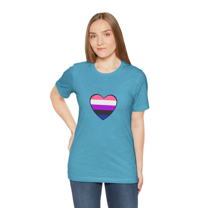 Genderfluid Pride Heart T-Shirt – Bold LGBTQIA+ Flag Tee - WhimSpin - https://whimspin.com