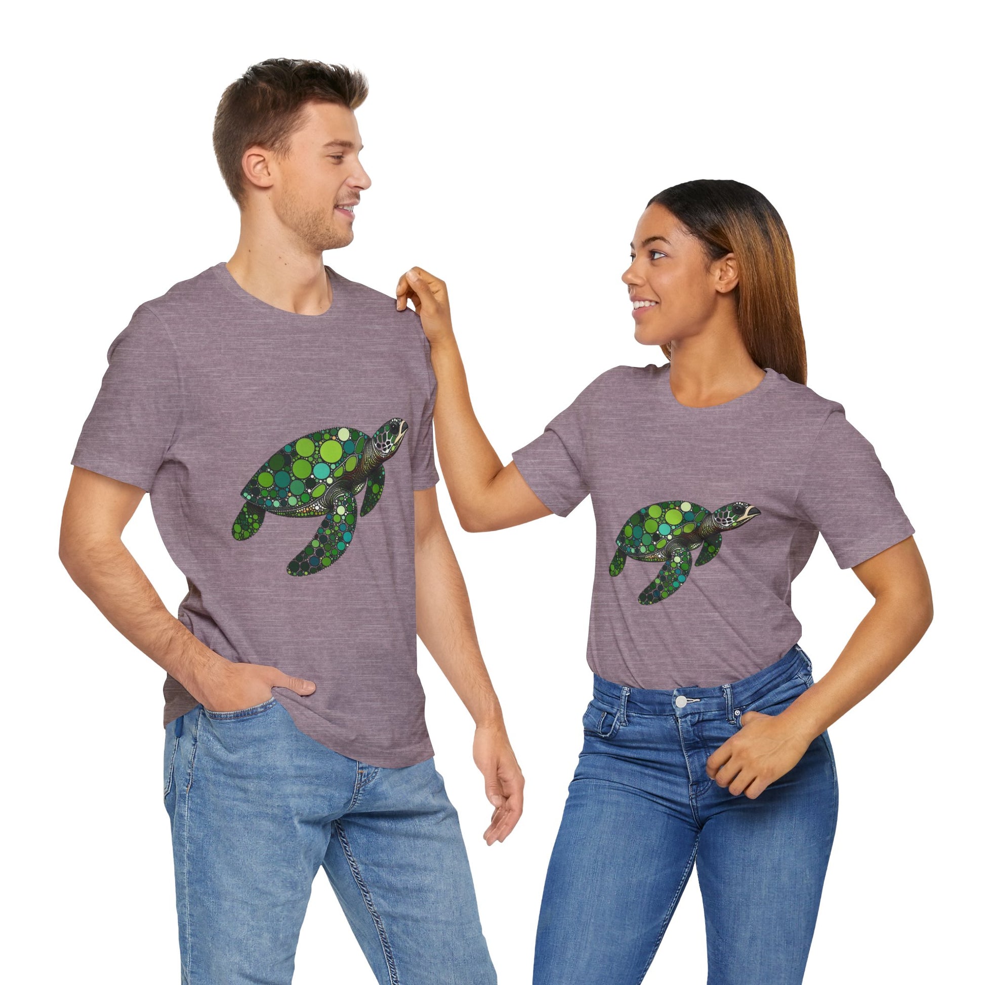 Geometric Sea Turtle T-Shirt – Eco Ocean Vibes Graphic Tee - WhimSpin - https://whimspin.com