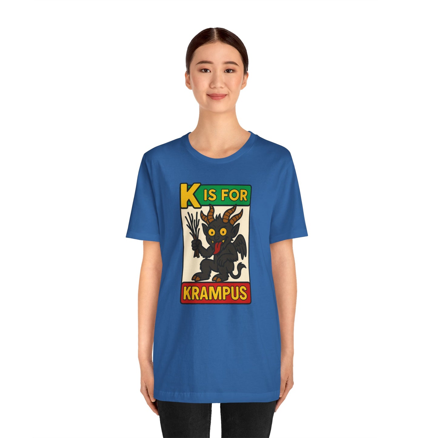 Krampus Alphabet Tee - "K is for Krampus" Holiday Graphic T-Shirt