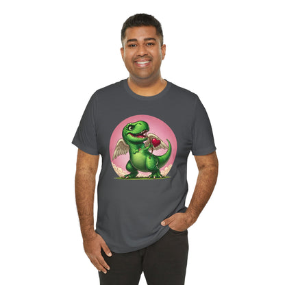 Cupidsaurus Rex T-Shirt – Funny Dinosaur Cupid Valentine’s Day Tee