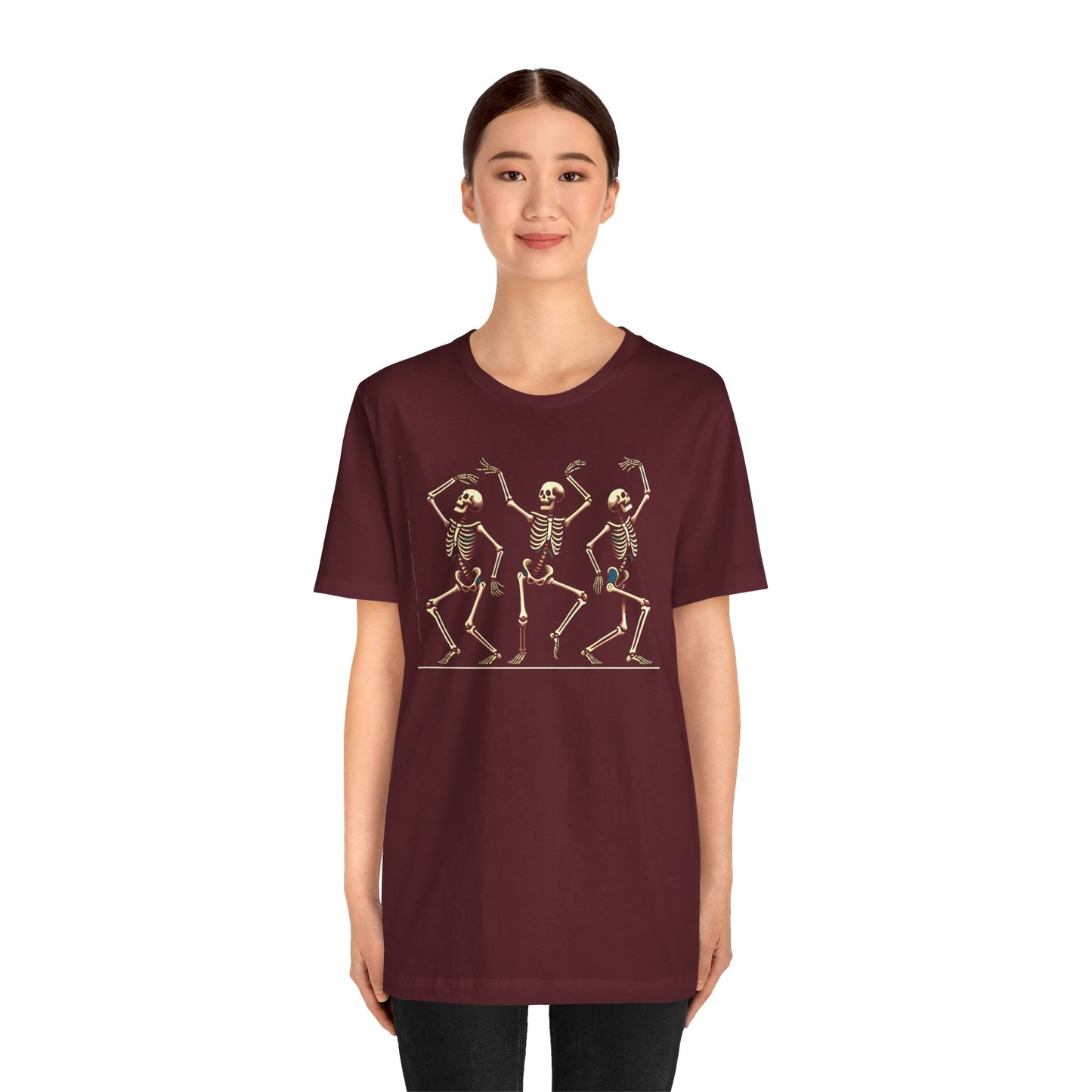 Dancing Skeleton T-Shirt – Funny Halloween Skeleton Shirt for Spooky Season