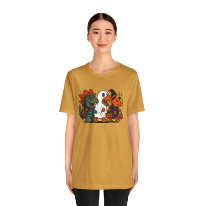 Halloween Dino Squad T-Shirt – Funny Trick-or-Treat Dinosaur Tee