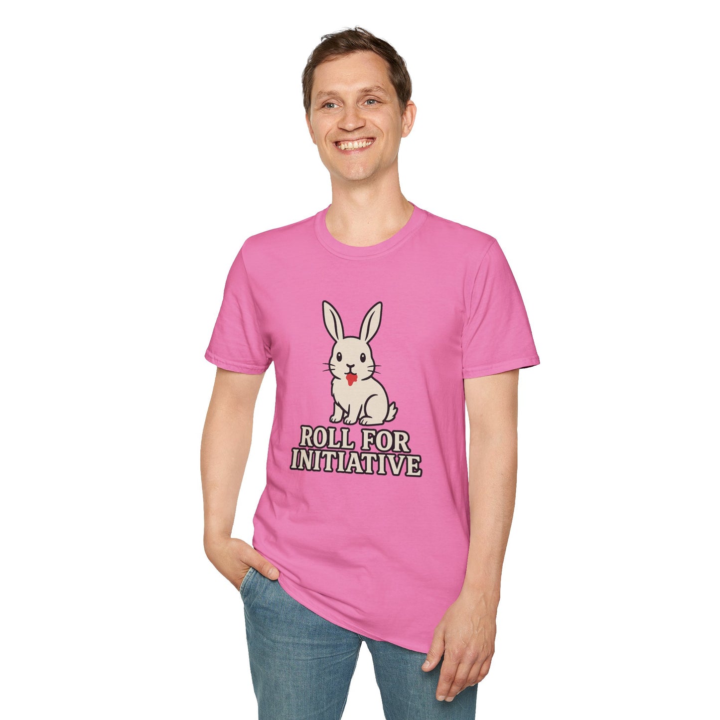 Roll for Initiative T-Shirt – Killer Bunny Humor Gaming Tee