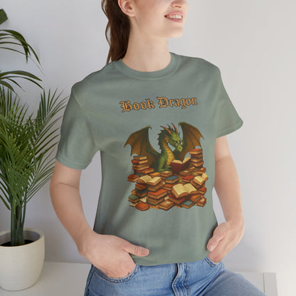 Book Dragon T-Shirt – Funny Book Lover Shirt & Gifts for Readers