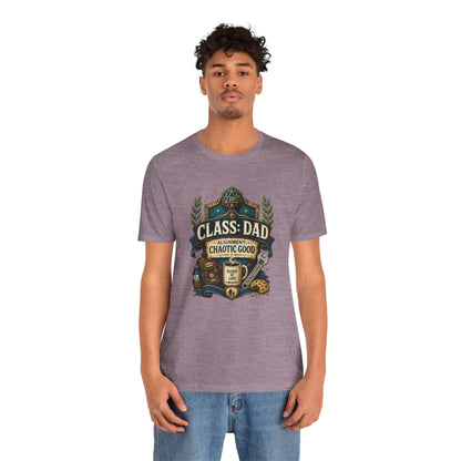 Chaotic Good Dad T-Shirt – RPG Gamer Dad Graphic Tee