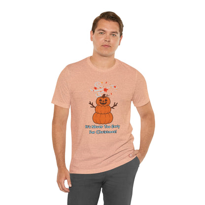 Pumpkin Snowman Shirt – Funny Halloween Christmas Mashup Tee