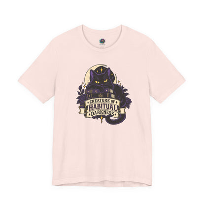 Creature of Habitual Darkness T-Shirt – Black Cat Goth Tee