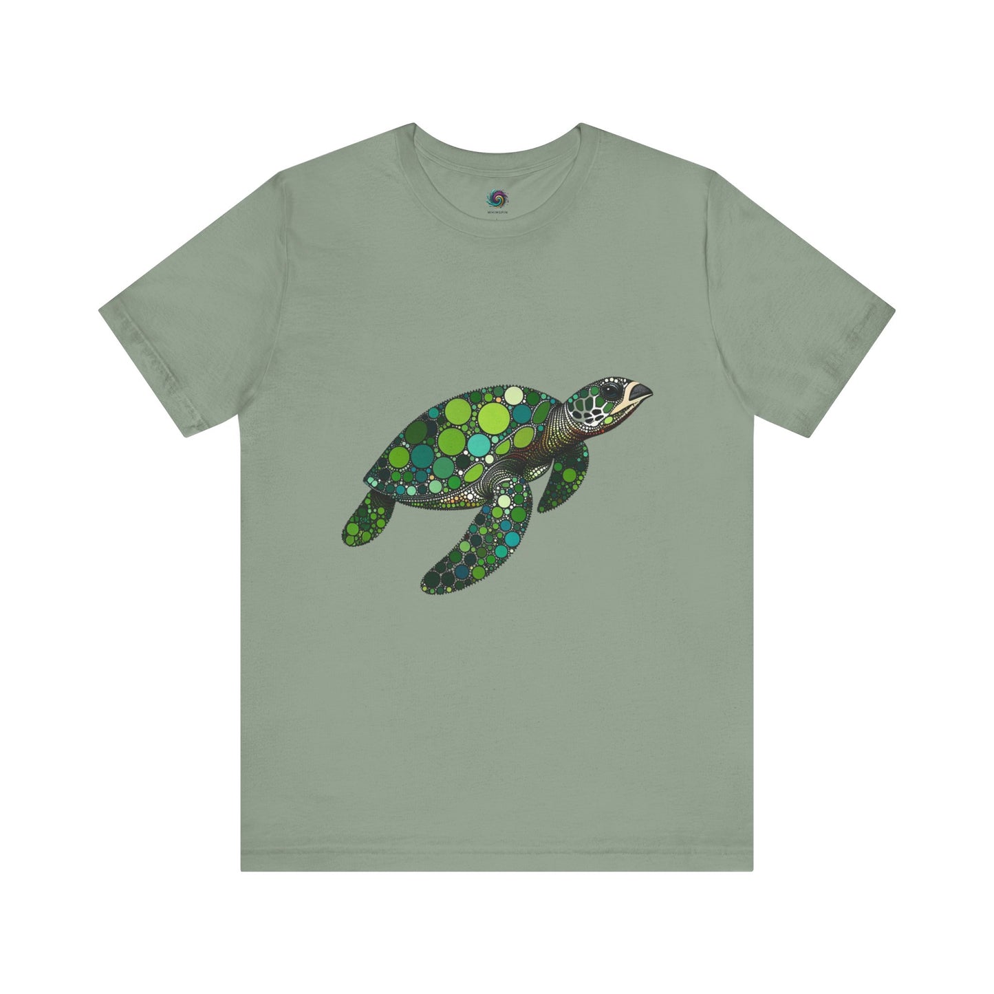 Geometric Sea Turtle T-Shirt – Eco Ocean Vibes Graphic Tee - WhimSpin - https://whimspin.com