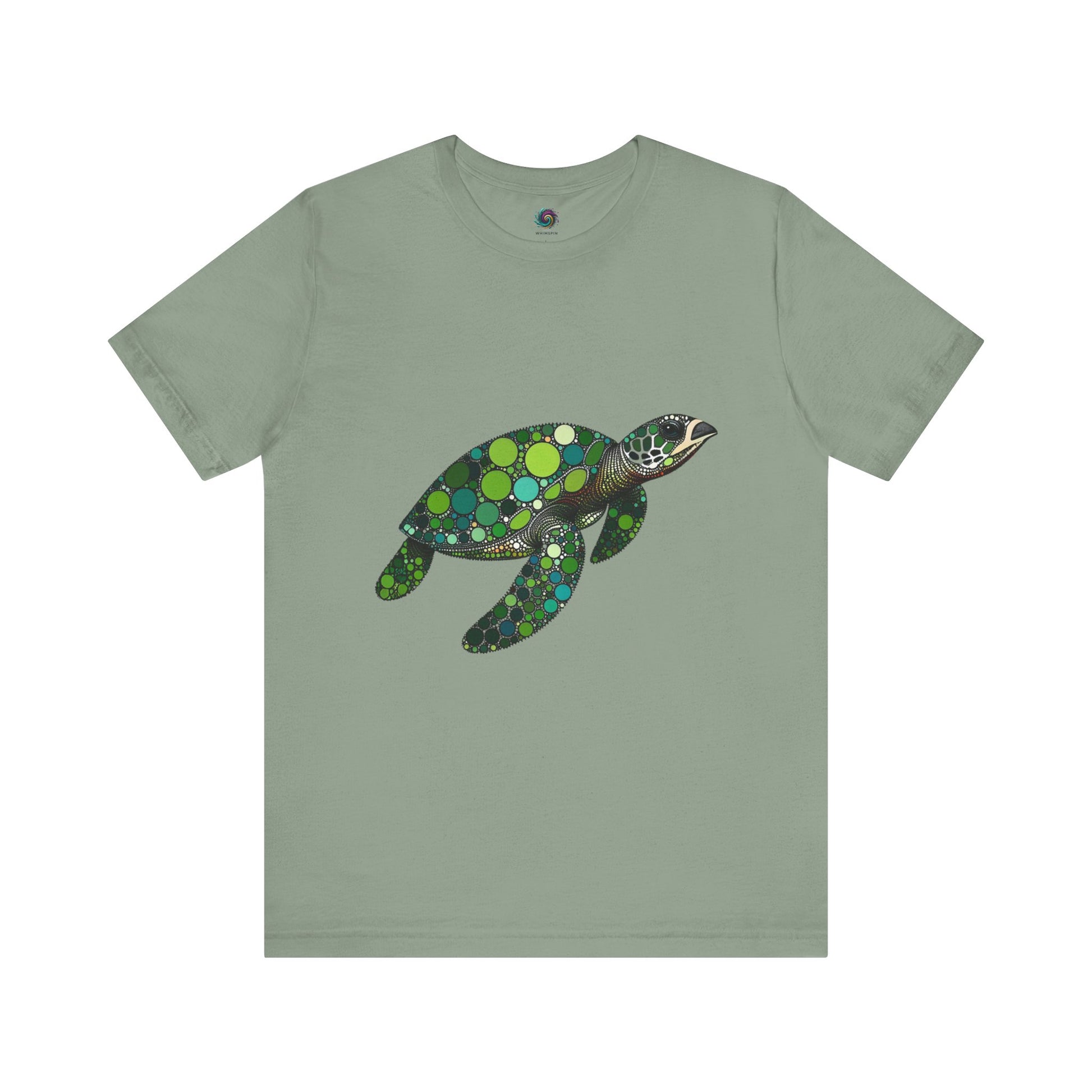 Geometric Sea Turtle T-Shirt – Eco Ocean Vibes Graphic Tee - WhimSpin - https://whimspin.com