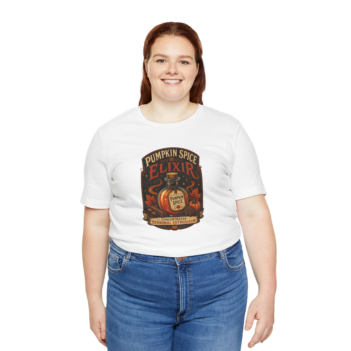 Pumpkin Spice Elixir T-Shirt – Funny Witchy Fall Coffee Tee