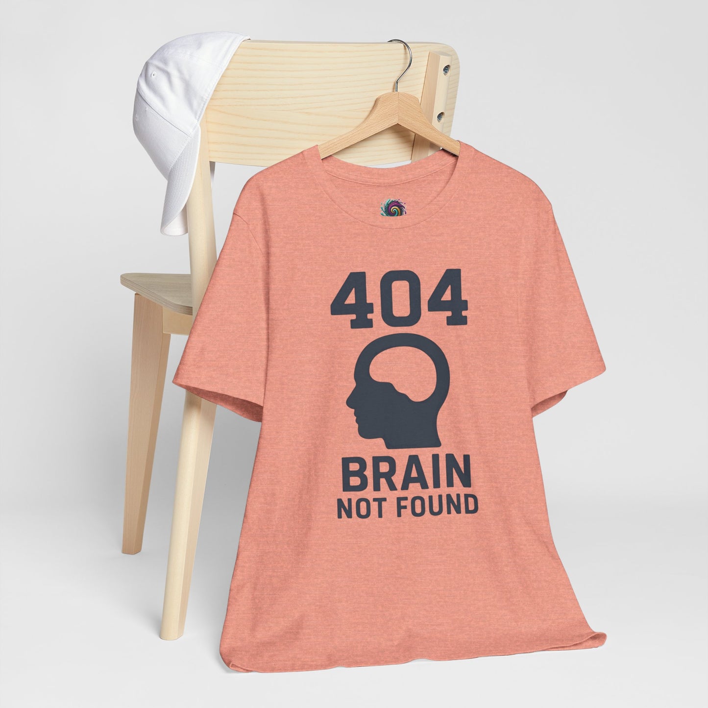 404 Brain Not Found T-Shirt – Techie Humor for Nerds & Geeks