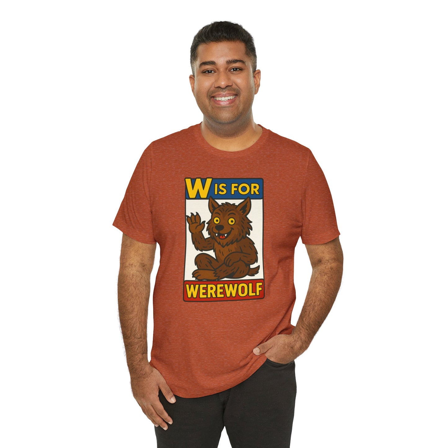 W Is for Werewolf T-Shirt – Cute Werewolf Shirt from Monster Alphabet