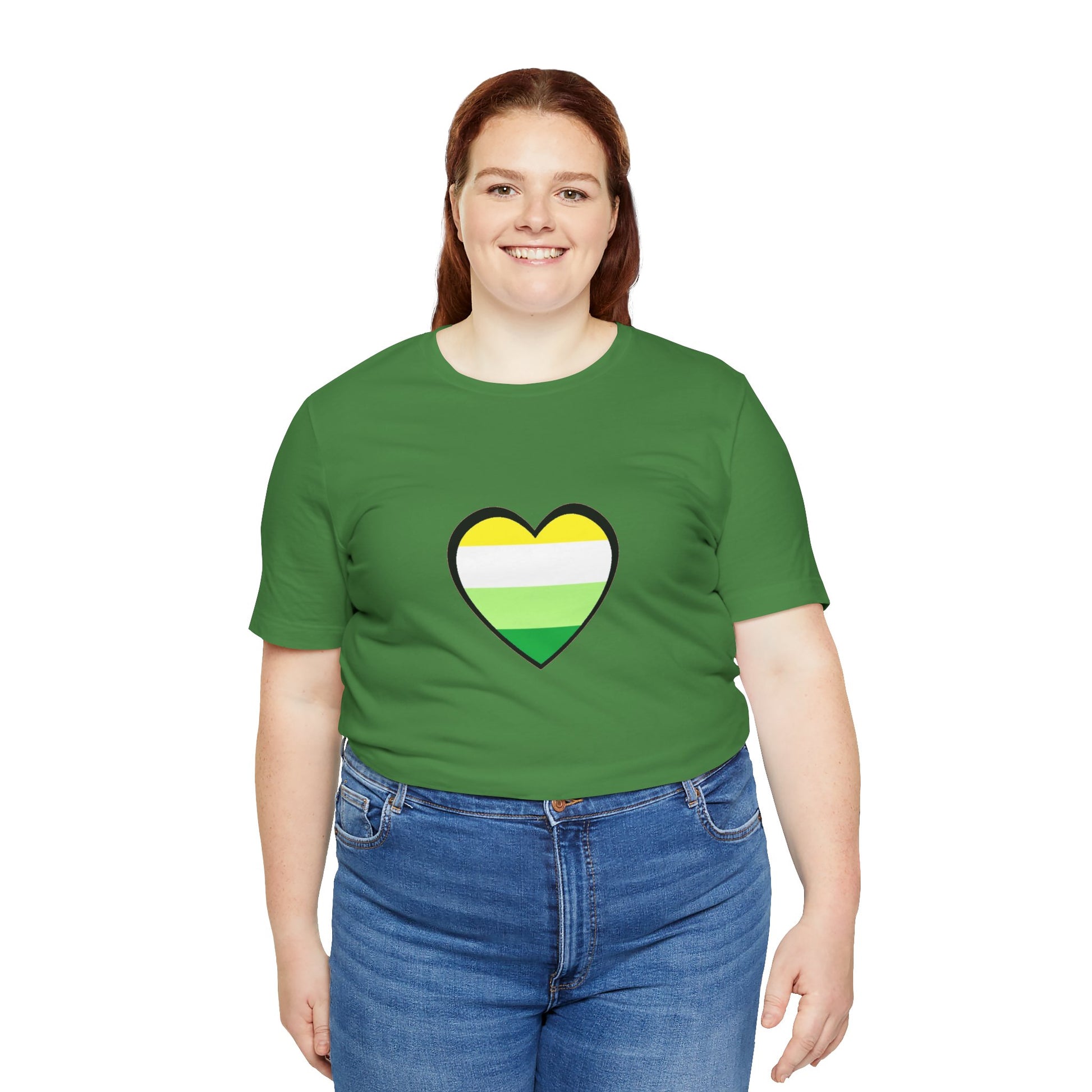 Gender Neutral Pride Flag Heart T-Shirt – Unisex LGBTQ+ Graphic Tee - WhimSpin - https://whimspin.com
