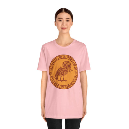 Athena’s Owl T-Shirt – Greek Mythology Bird Tee