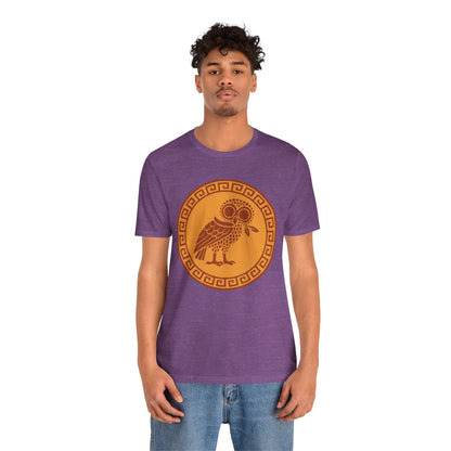 Athena’s Owl T-Shirt – Greek Mythology Bird Tee