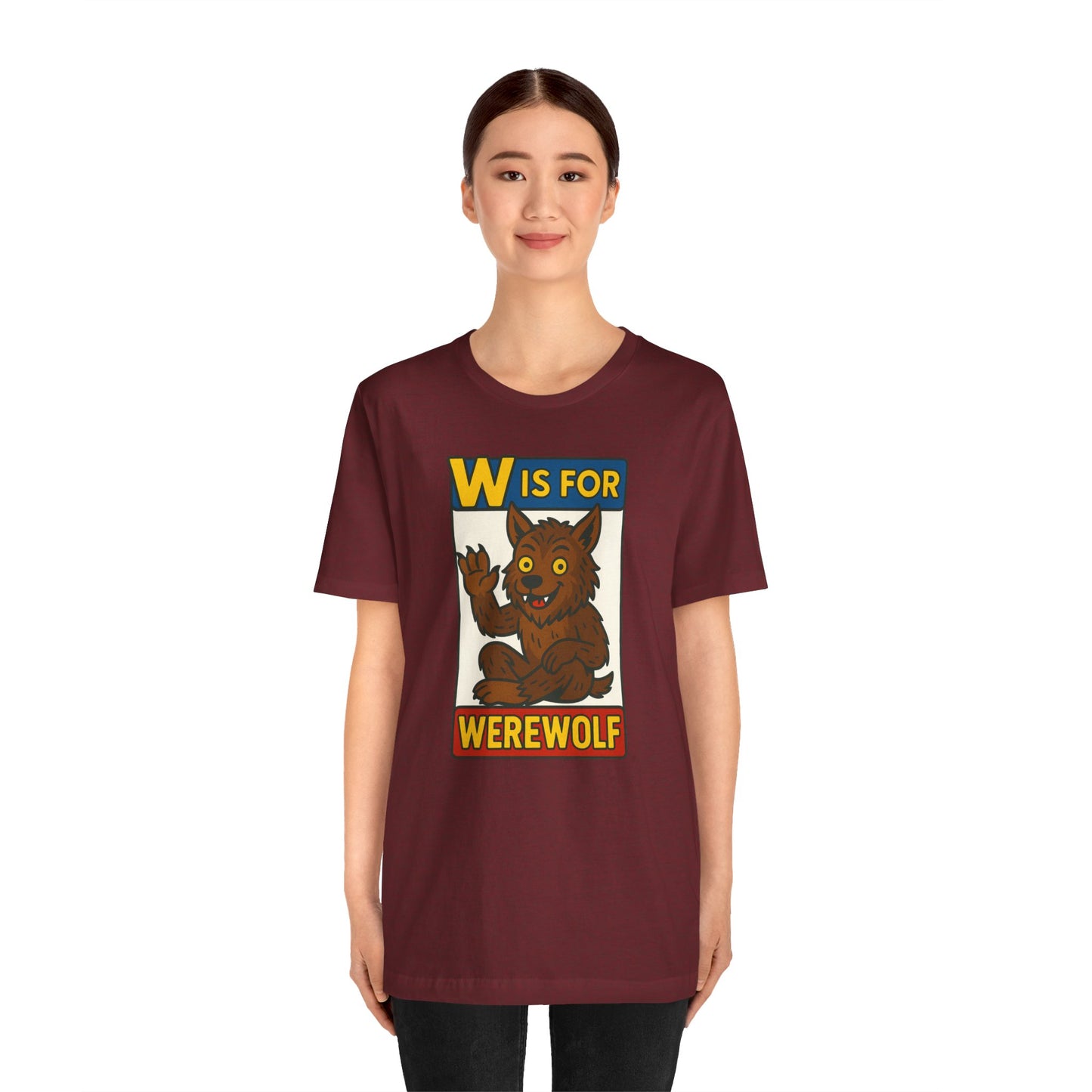 W Is for Werewolf T-Shirt – Cute Werewolf Shirt from Monster Alphabet