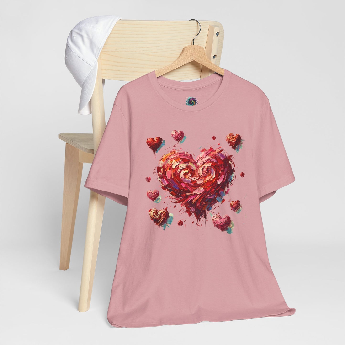 Impressionistic Heart T-Shirt – Artistic Valentine's Day Tee