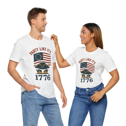 Party Like It’s 1776 T-Shirt – Revolutionary Spirit USA Tee - WhimSpin - https://whimspin.com