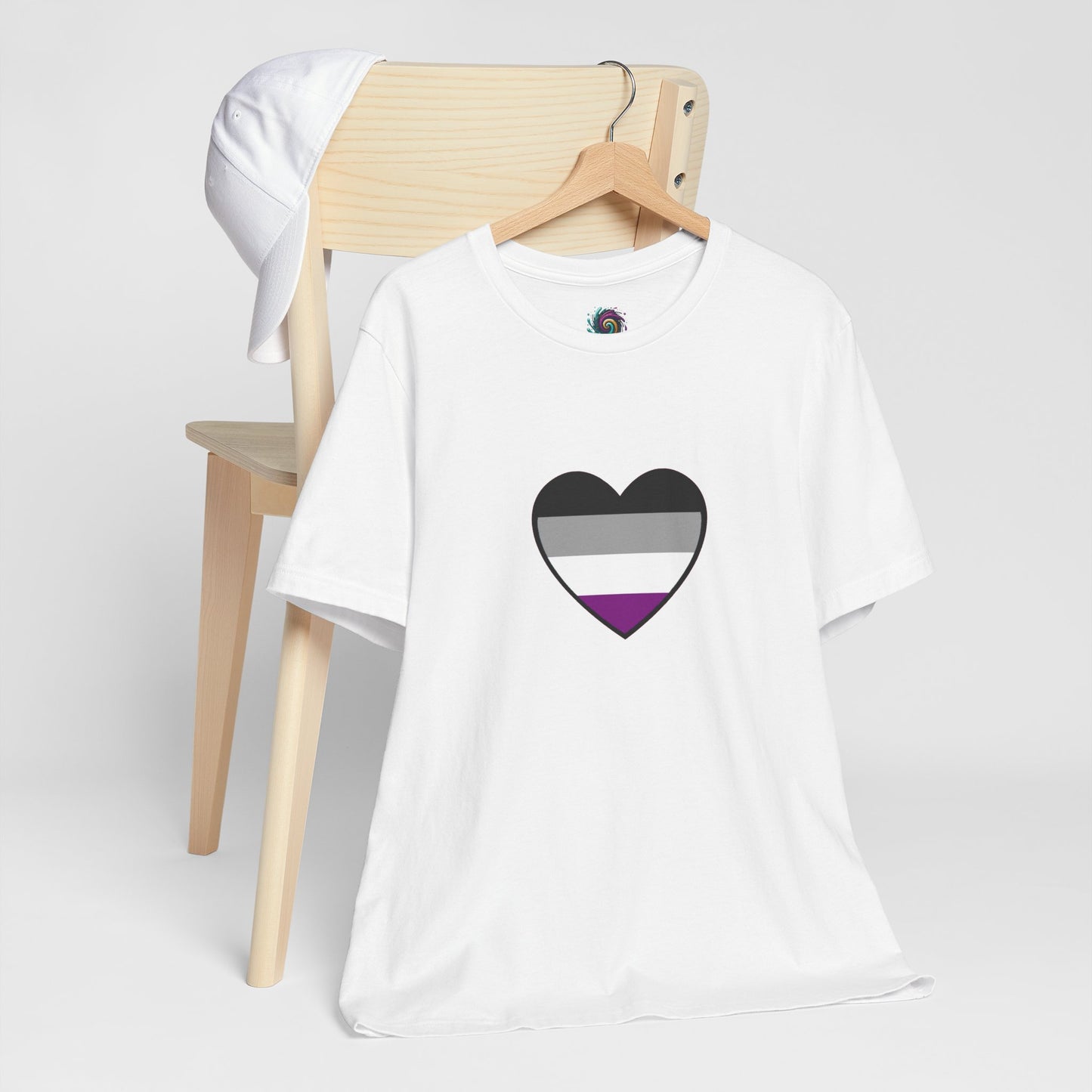 Asexual Pride Flag Heart T-Shirt – Ace Flag LGBTQ+ Graphic Tee
