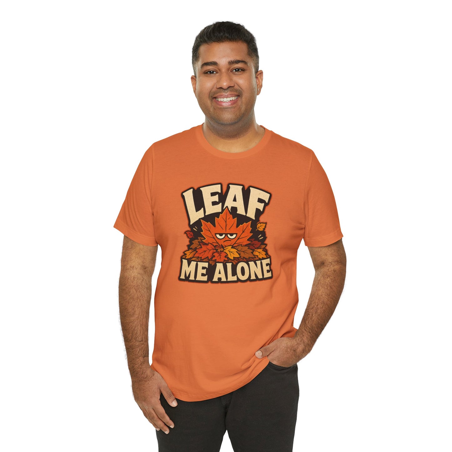 Leaf Me Alone T-Shirt – Funny Fall Introvert Leaves Tee